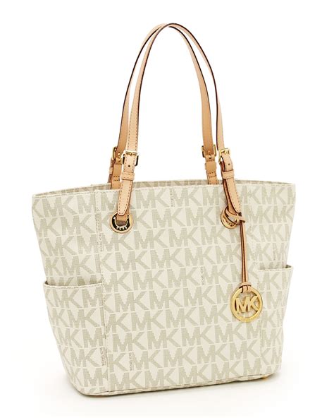 michael kors jet set logo multifunction satchel vanilla